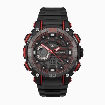 Sekonda Malvern Digital Men’s Watch | Black Plastic Case & Strap with Black Dial | 30166