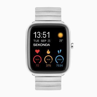 Sekonda Motion Plus Smart Watch | Silver Alloy Case & Stainless Steel Bracelet | 30221