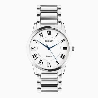 Sekonda Beaumont Men's Watch | Silver Alloy Case & Bracelet with White Dial | 30246