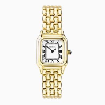 Sekonda Monica Ladies Watch | Gold Alloy Case & Bracelet with White Dial | 40144