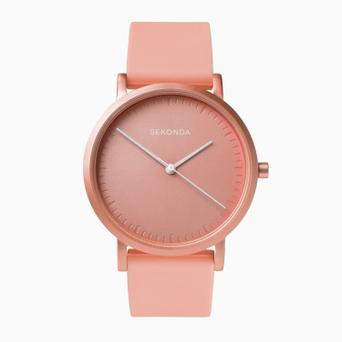 Sekonda Palette Ladies Watch | Coral Case & Silicone Strap with Coral Dial | 40394