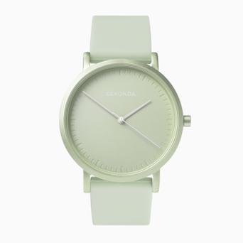 Sekonda Palette Ladies Watch | Light Sage Case & Silicone Strap with Light Sage Dial | 40395