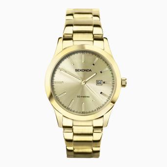 Sekonda Taylor Ladies Watch | Gold Case & Stainless Steel Bracelet with Champagne Dial | 40428