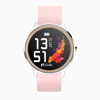Sekonda Flex Smart Watch | Silver Case & Pink Silicone Strap | 40449