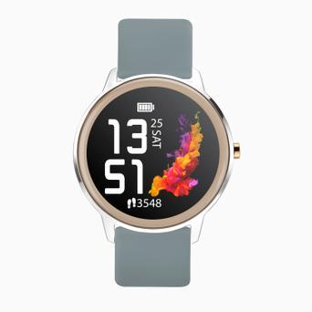 Sekonda Flex Smart Watch | Silver Case & Grey Silicone Strap | 40455