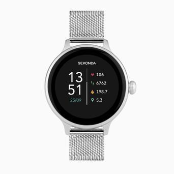 Sekonda Connect Smart Watch | Silver Alloy Case & Stainless Steel Mesh Bracelet | 40624