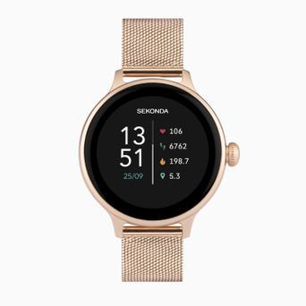 Sekonda Connect Smart Watch | Rose Gold Alloy Case & Stainless Steel Mesh Bracelet | 40625