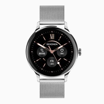 Sekonda Flex Plus Smart Calling Watch | Silver Alloy Case & Stainless Steel Mesh Strap | 40664