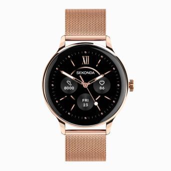 Sekonda Flex Plus Smart Calling Watch | Rose Gold Alloy Case & Stainless Steel Mesh Strap | 40665
