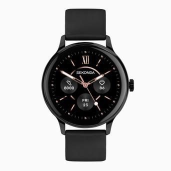 Sekonda Flex Plus Smart Calling Watch | Black Alloy Case & Black Silicone Strap | 40666