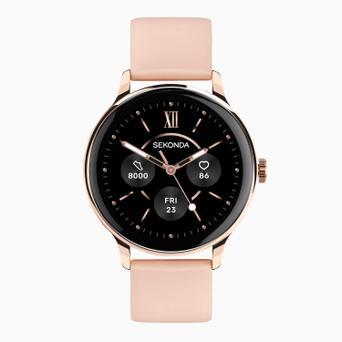 Sekonda Flex Plus Smart Calling Watch | Rose Gold Alloy Case & Pink Silicone Strap | 40667