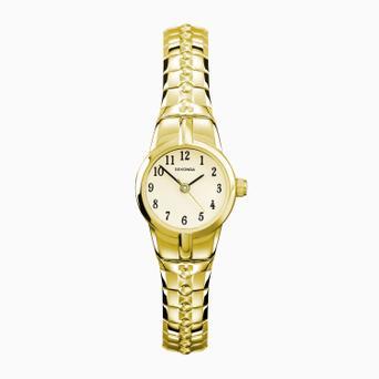 Sekonda Newton Ladies Watch | Gold Alloy Case & Stainless Steel Expander Bracelet with Champagne Dial | 40679