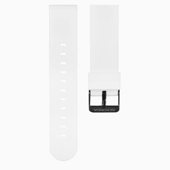 Sekonda White Silicone 20mm Strap
