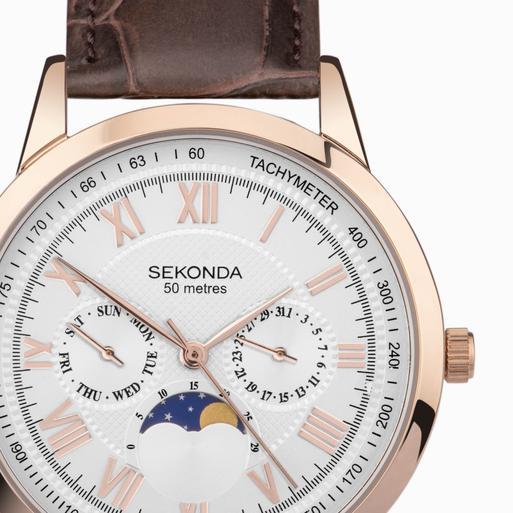 Sekonda moonphase watch discount
