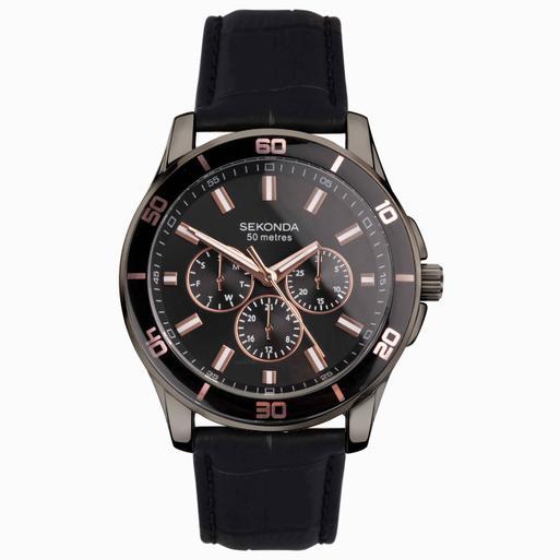 Sekonda Midnight Men s Sports Watch 30026 Round Black