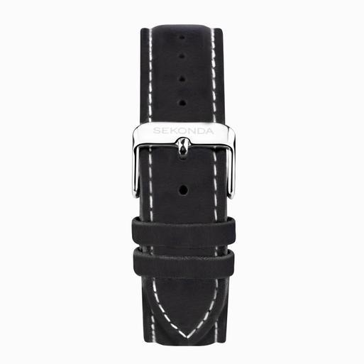 Sekonda 1978 Classic Watch (30098) - Round | Black Leather Strap