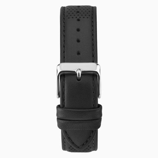 Sekonda men's black dial stainless steel dual time watch online
