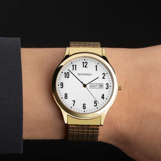 Sekonda gold plated watch discount