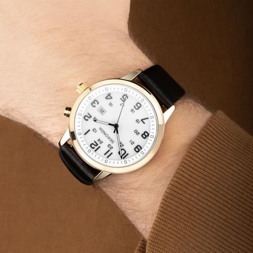 Easy reader 35mm leather strap watch clearance