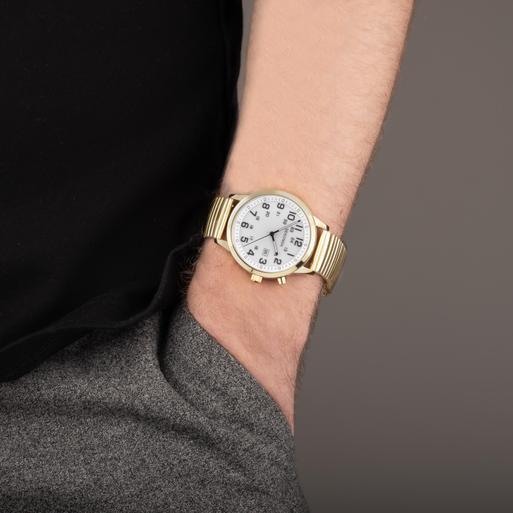 Sekonda classique men's gold plated bracelet watch hotsell
