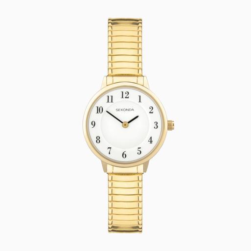 Ladies gold expanding bracelet watch shop