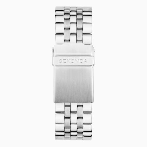 Sekonda Classic Men's Watch | Silver Alloy Case & Stainless Steel Bracelet with Green Dial | 30140