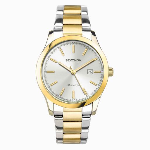 Sekonda Taylor Ladies Watch | Two Tone Case & Stainless Steel Bracelet with Silver Dial | 40473