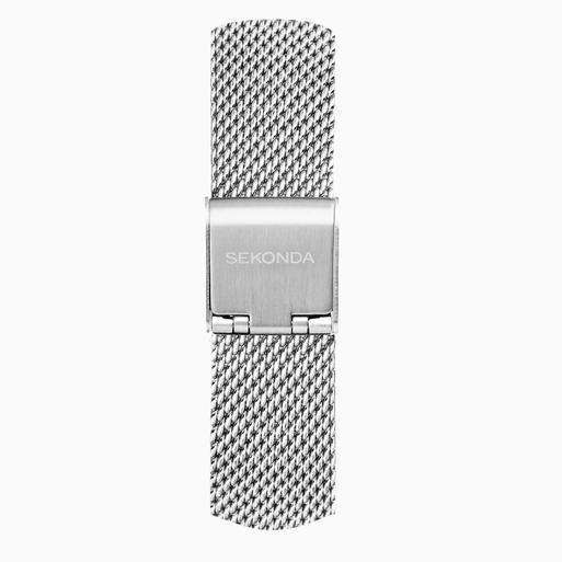 Sekonda Nordic Ladies Watch | Silver Case & Stainless Steel Mesh Bracelet with Silver Dial | 40488