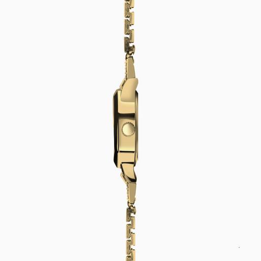 Sekonda Mila Ladies Watch | Gold Case & Stainless Steel Bracelet with Black Dial | 40497