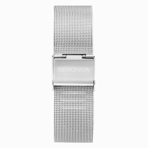 Sekonda Celeste Ladies Watch | Silver Case & Stainless Steel Mesh Bracelet with Green Dial | 40499