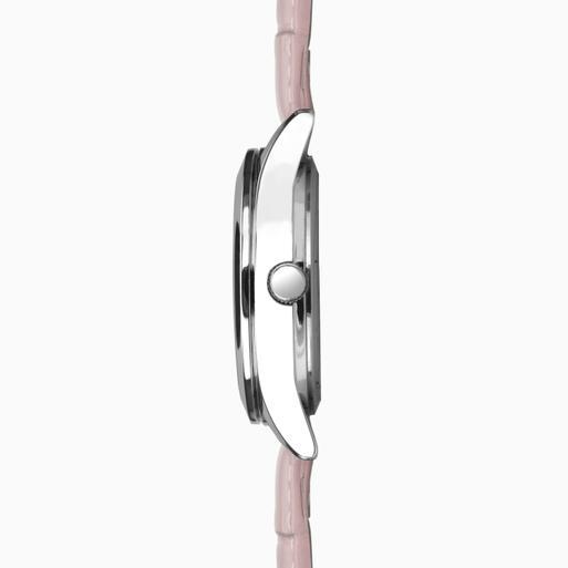 Sekonda Taylor Ladies Watch | Silver Alloy Case & Pink Leather Strap with Pink Dial | 40550