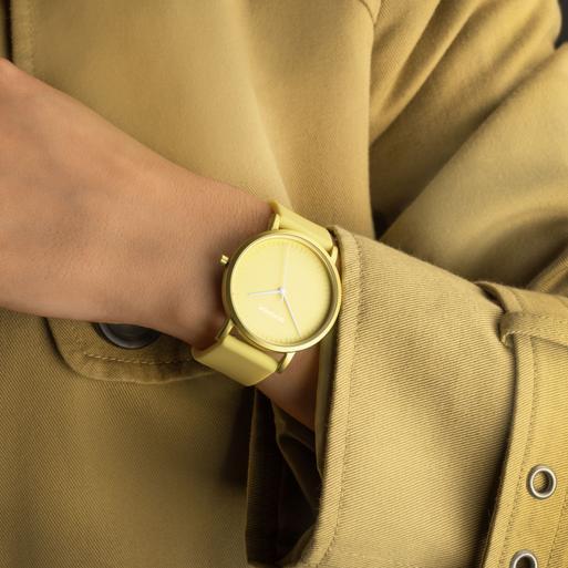 Sekonda yellow dial watch on sale