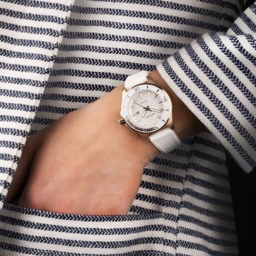 Michele cape cheap watch rose gold