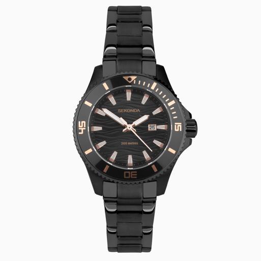 Sekonda watch shop black and gold