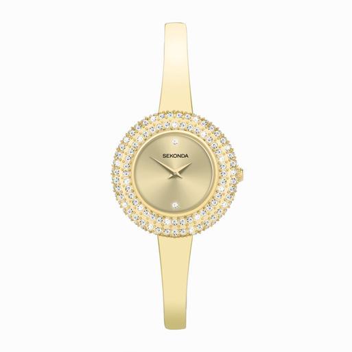 Sekonda Radiance Ladies Watch | Gold Brass Case & Bracelet with Champagne Dial | 40588