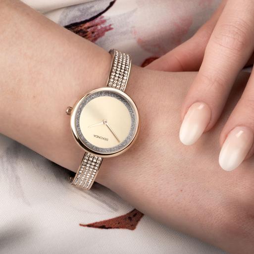 Sekonda Aurora Ladies Watch | Rose Gold Alloy Case & Bracelet with Rose Dial | 40599