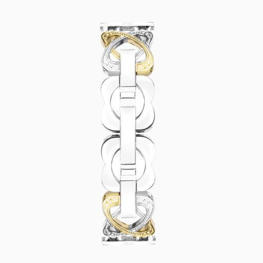 Sekonda Hidden Hearts Ladies Watch | Two Tone Alloy Case & Bracelet with Silver Dial | 40600