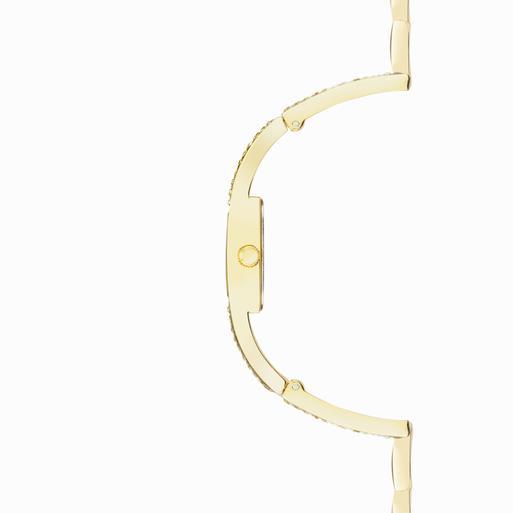Sekonda Crystal Ladies Watch | Gold Alloy Case & Bracelet with Champagne Dial | 40603