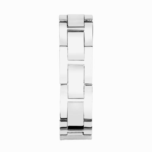 Sekonda Crystal Ladies Watch | Silver Alloy Case & Black Bracelet with Black Dial | 40604