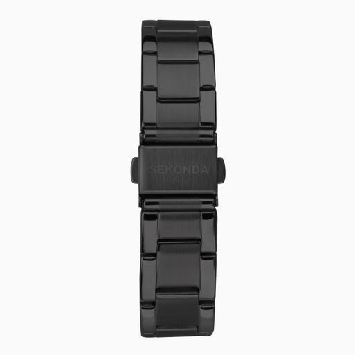 Sekonda Taylor Ladies Watch 40621 Round Black Stainless