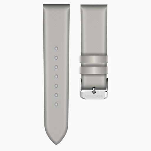 Light Grey Leather 14mm Strap