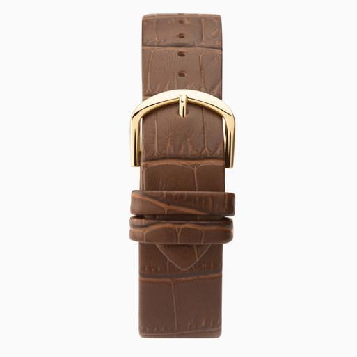 Mens tan cheap leather watch