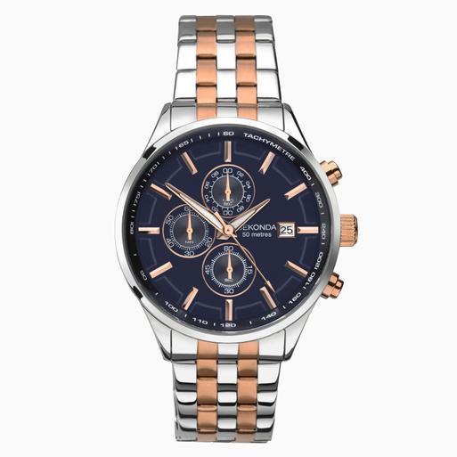 Sekonda men's two shop tone bracelet watch