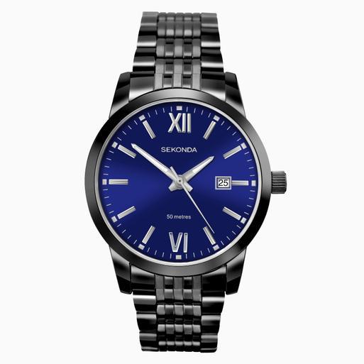 Sekonda midnight blue watch mens discount