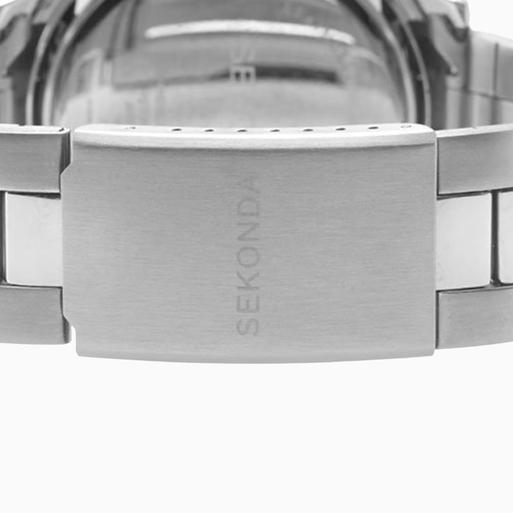 Silver watch hotsell with black strap