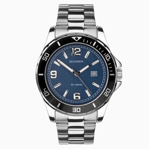Sekonda gents stainless steel watch clearance