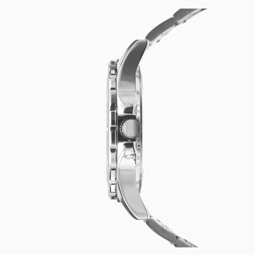 Silver band hotsell blue face watch
