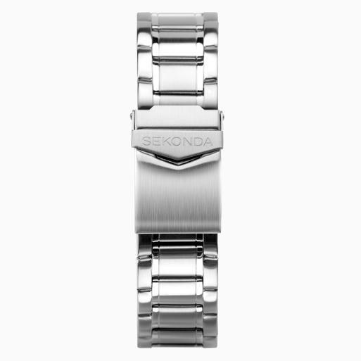 Sekonda men's dual time stainless best sale steel bracelet watch
