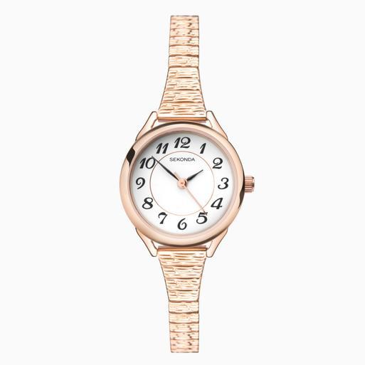 Gold expandable watch on sale