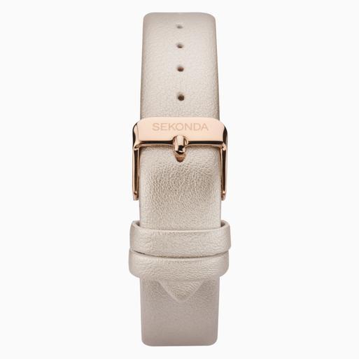 Sekonda Minimal Ladies Watch | Rose Gold Case & PU Strap with Silver Dial | 2939